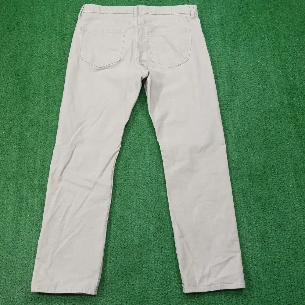 Banana Republic Corduroy Pants‎ Mens 36x32 Beige Slim Fit Chino Casual